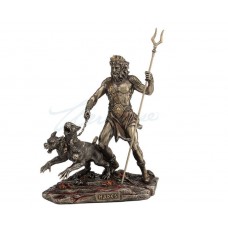 Hades Holding Staff With Cerberus Statue Sculpture Figure 6944197131922  263223168294
